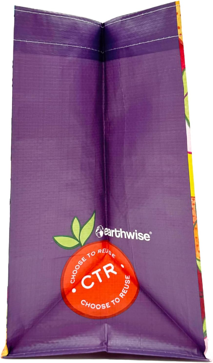 Earthwise Reusable Shopping Bags Extremely Durable Multi Use Large Stylish Fun Foldable Water-Resistant Totes Design - Small Rise (pack of 6-2 of each Design) - Image 7