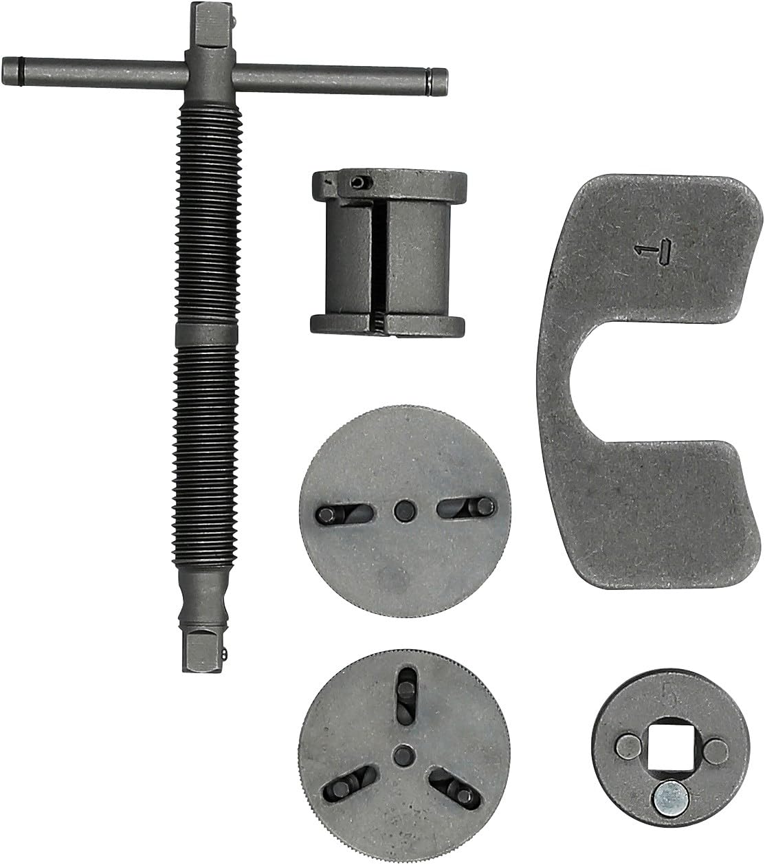 BRILLIANT TOOLS BT701150 Universal-Bremskolben-Rückstellwerkzeug-Satz, 5-tlg [Powered by KS TOOLS], Dunkel Grau, 5-Tlg.