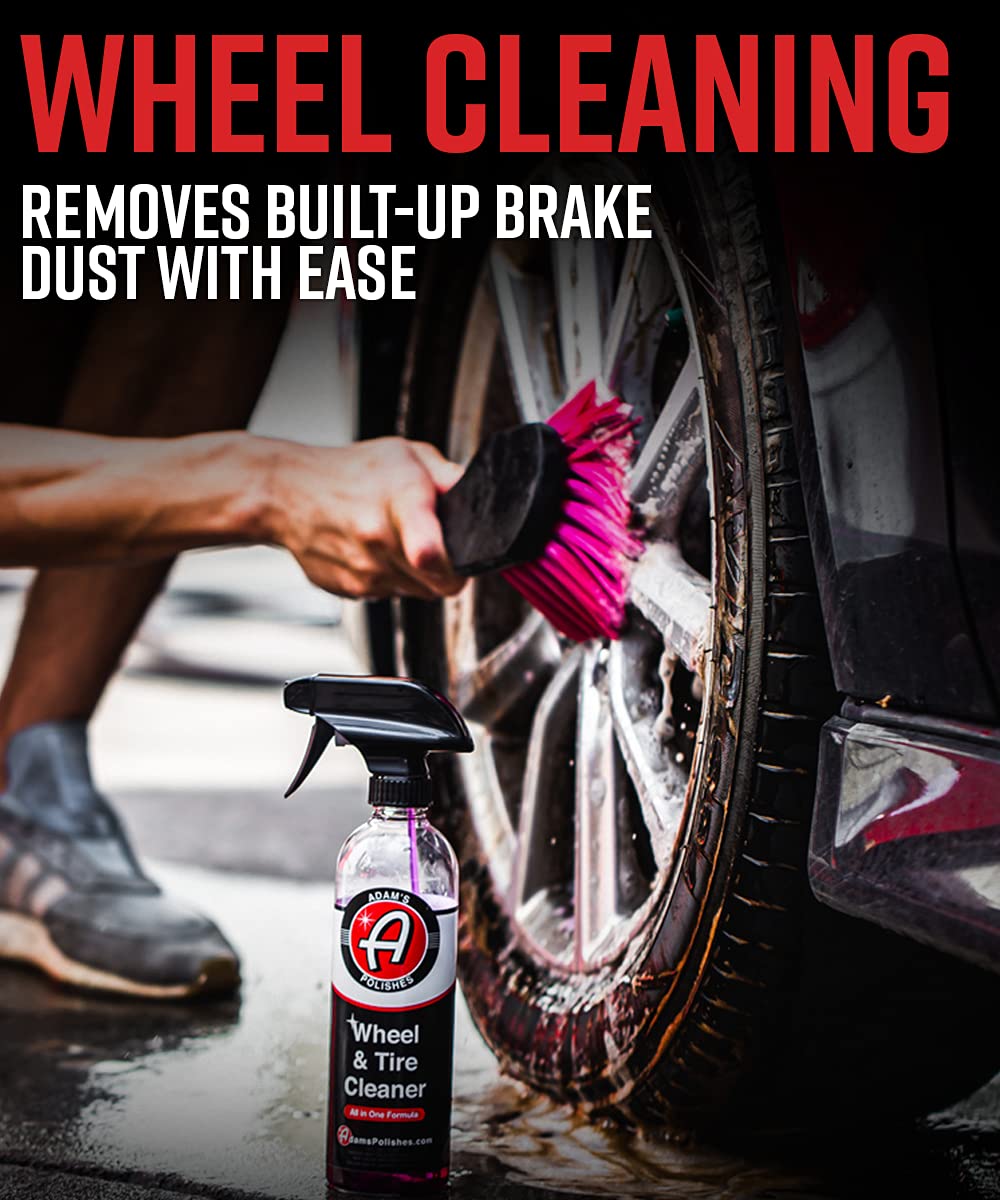 Adam’s Wheel & Tire Cleaner 16oz Professional All in One Tire & Wheel