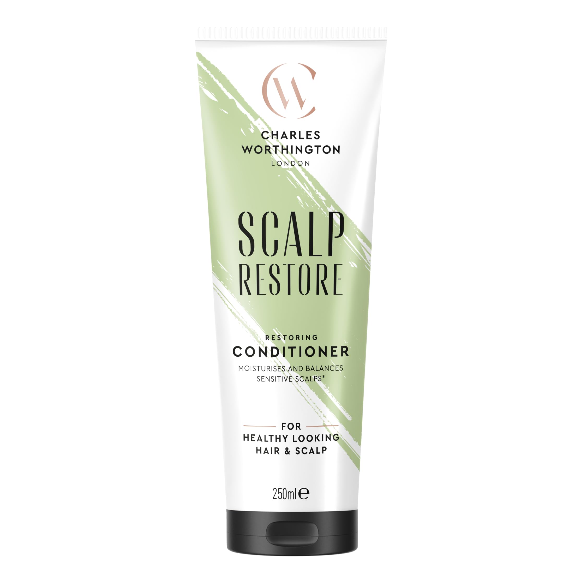 Charles Worthington Scalp Restore Restoring Conditioner – Moisturises & Balances Sensitive Scalps for Healthy, Soft Hair, 250ml