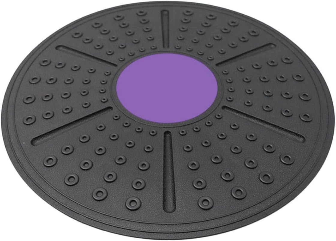 Wakauto Purple Balance Board for Core Strength and Coordination Anti-slip Massage Points High-grade Space-saving Fitness and Sensory Training Tool for Home Exercise