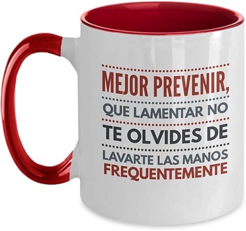 Miniatura 5 de MUY IMPORTANTE RECUERDEN ESTO  taza de cafe que te recuerda a ti y a las personas alrededor tuyo a lavarse las manos para prevenir enfermedades viral