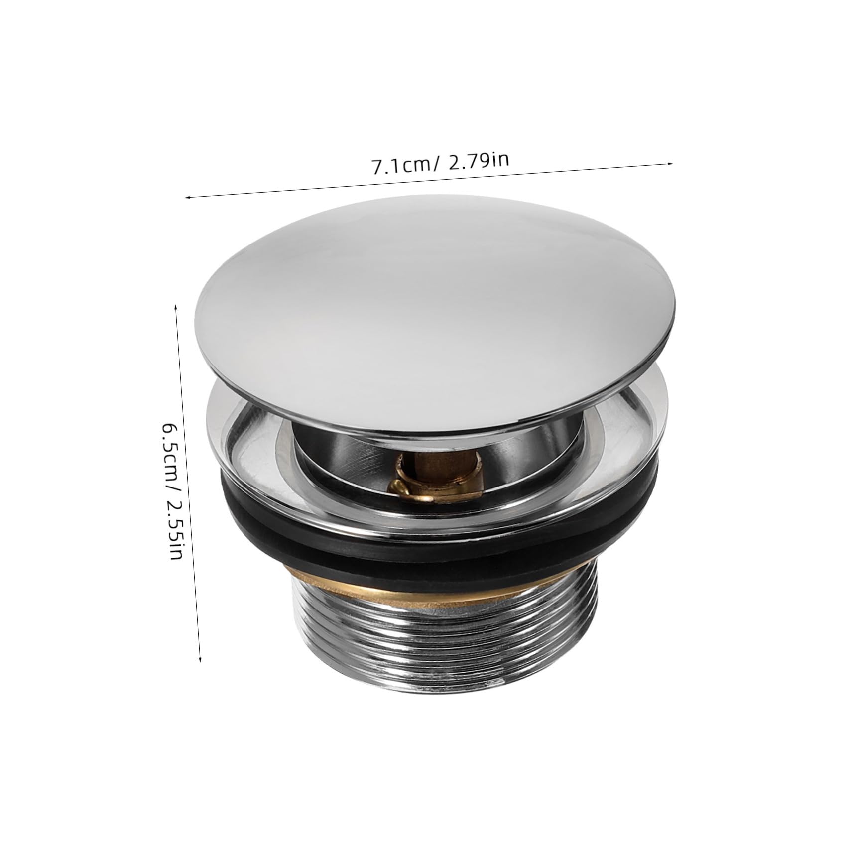 Mipcase Bath Tub Drain Filter Foot Operated Drain Stopper for Bathtubs Durable Bathroom Drain Plug Easy Installation Reliable for Drainage Needs