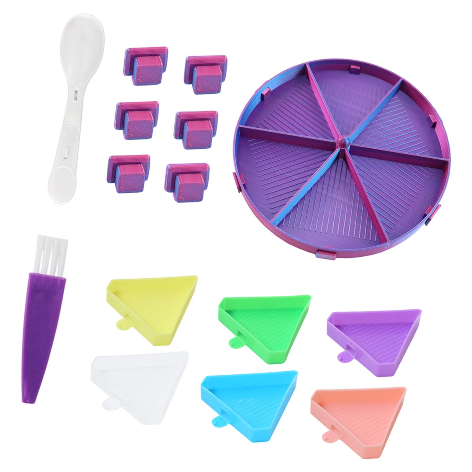 YWLUUOO Polylactic Acid Round Sifting Tray for Beads Embroidery Screening Tool Set User Friendly for Projects Round Sifter