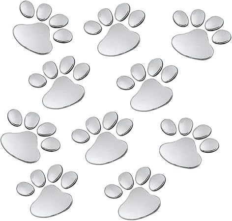Amazon Co Jp Origin カーステッカー 車やバイク キズ隠し 凹み隠しに 猫 犬 足跡 可愛い おしゃれ 肉球ステッカー 飾り 愛車のキズやヘコミ対策 立体テッカー 5枚 10個 セット Ebset50set5 車 バイク