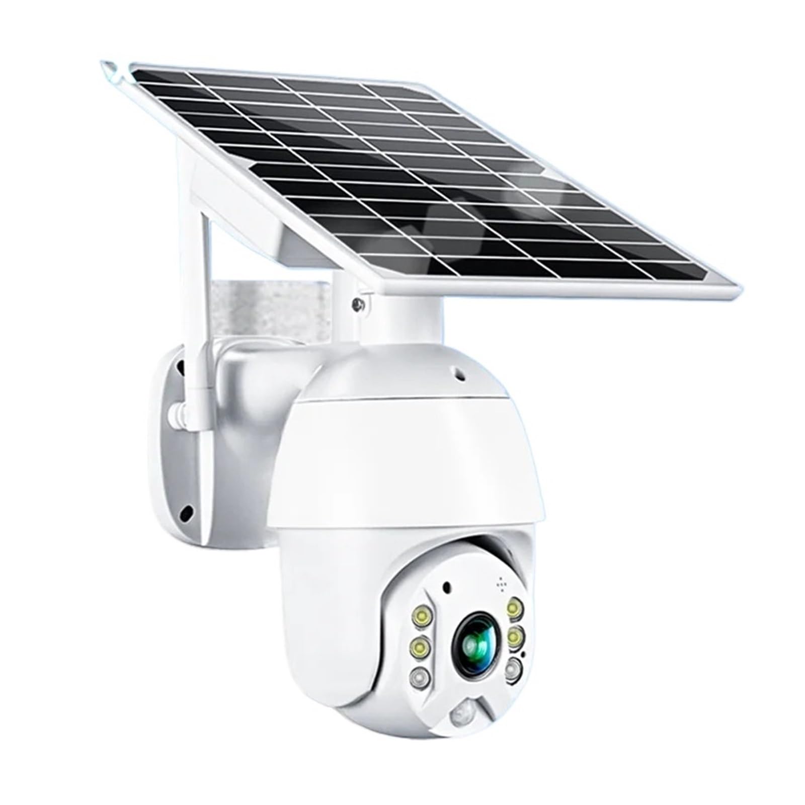 Telecamera WiFi Esterno, Telecamera IP Solare 4G Telecamera PTZ for sorveglianza Domestica Senza Fili Esterna con Batteria Ricaricabile CCTV Sicurezza,Sicurezza, Antifurto(WiFi Version)
