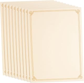 10pcs Aesthetic Office Supplies Blank Certificate Paper Graduation Certificate Paper Cardstock