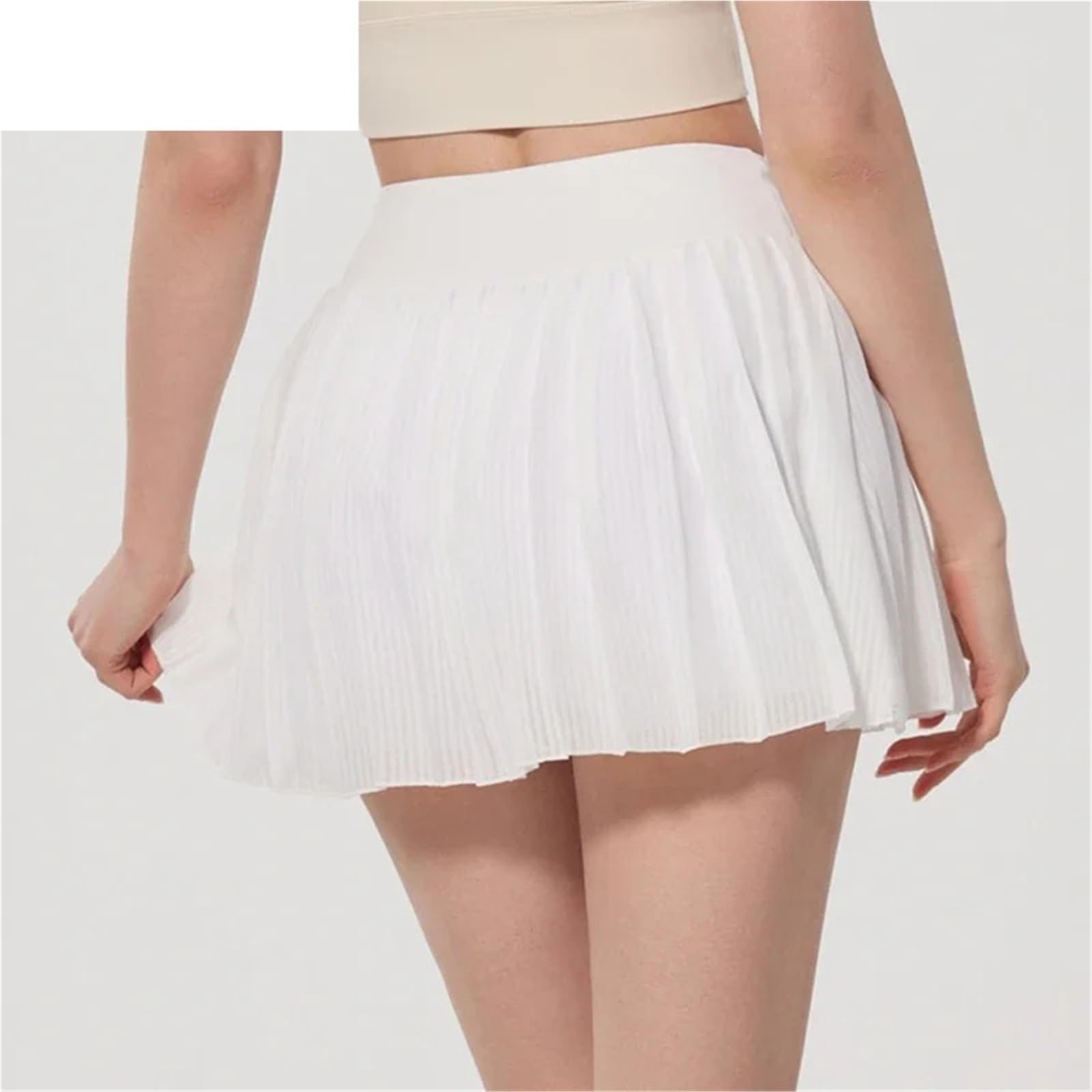 Faldas de Tenis Plisadas for Mujer, de Secado rápido, Deportivas, de Dos Piezas, for bádminton, Gimnasio, Fitness, Running, con Bolsillo para Correr y Hacer Ejercicio Físico