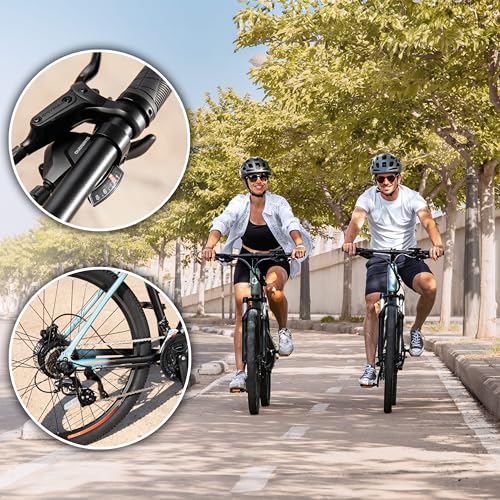 Miniatura 8 de Cecotec Bicicleta Eléctrica De Montaña Mountain Ventus. Ruedas De 27,5 , 90km De Autonomía, Suspensión Delantera, Cambio Shimano 24 Velocidades Y Doble Disco De Freno Hidráulico