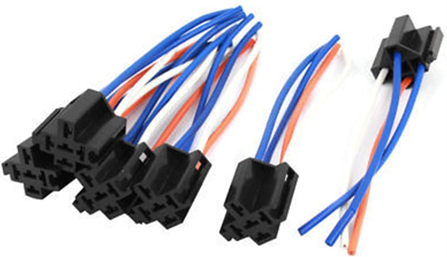 Auto Car Alarm Relay Harness Wire Cable 4 Pin Socket Connector 6 Pcs