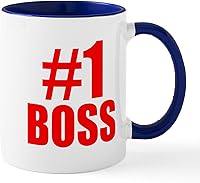 Vista 13 de CafePress Number 1 Boss Mugs 11 oz (325 ml) Ceramic Coffee Mug