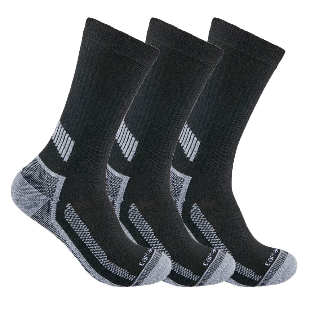 CarharttMen's Force Mittelschwere Crew-socken, 3 Paar Socks (pack of 3)