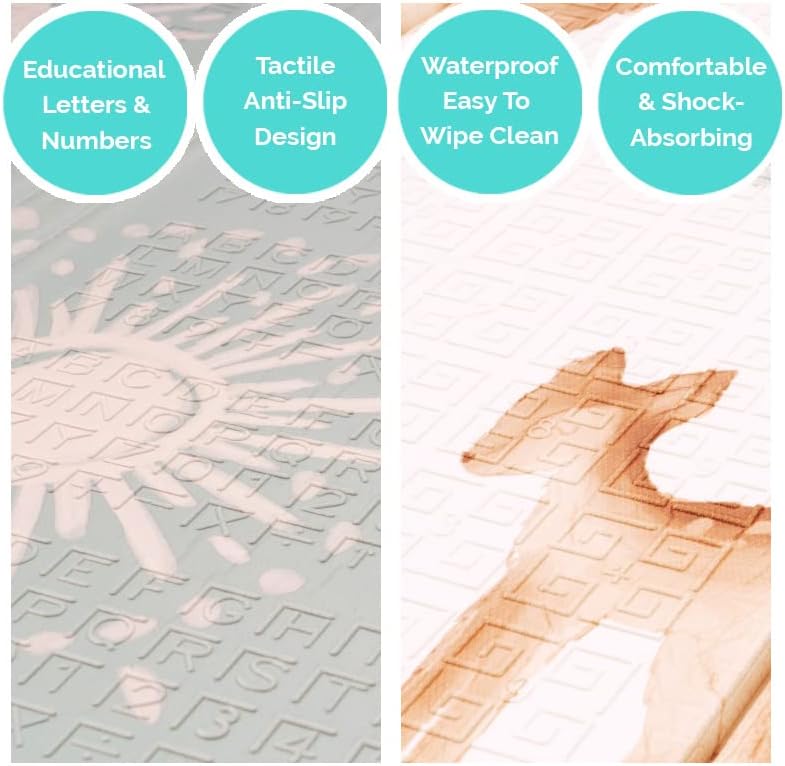 Extra Large Waterproof Foam Padded Foldable Baby Play Mat