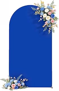 7.2 FT Arch Backdrop Cover Stretchy Royal Blue Arch Covers Elastic Spandex Fabric for Chiara Arches, Wedding Birthday Baby Shower Party Decorations