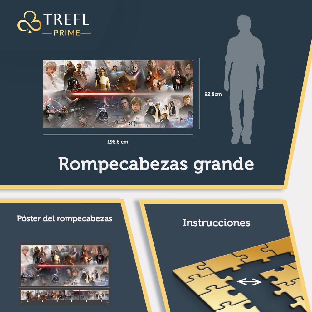 Trefl Prime - Puzzle UFT: Star Wars, Darth Vader Collection - 9000 Piezas, puzle Grande, cartón más Grueso, bío, Eco, Entretenimiento para Adultos y para niñas y niños Desde los 12 años