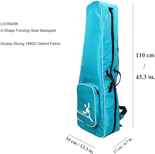 Miniatura 2 de LEONARK Bolsa de almacenamiento de esgrima para equipo de sable de espada y papel de aluminio, mochila portátil para espada de esgrima para traje y