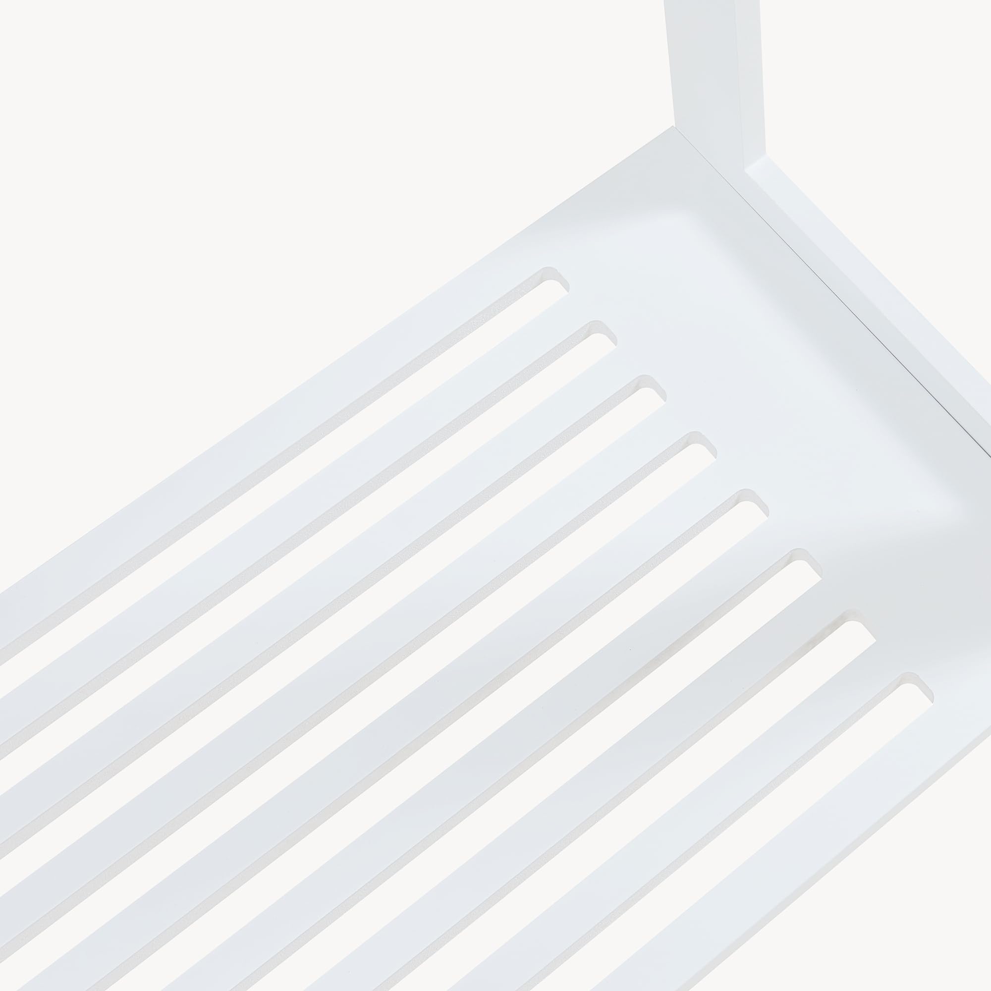 [en.casa] Stand Appendiabiti a Forma di Casetta Organizzatore Guardaroba per Cameretta con Barra e Piano di Appoggio Porta Abiti a Misura di Bimbi 78x75x35 cm Bianco