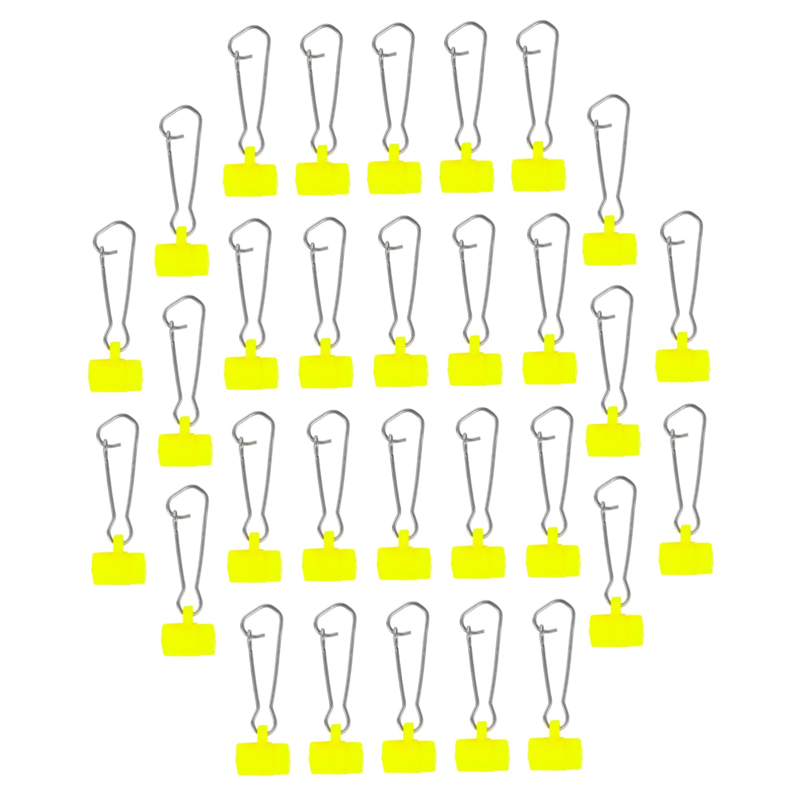 Toyvian Épingle Carabiner Émerillon De Pêche Pêcheur Mousquetons Basse Clé Petits Clips De Pêche Outil De Pêche Connecteur De Leurre De Pêche Acier Inoxydable