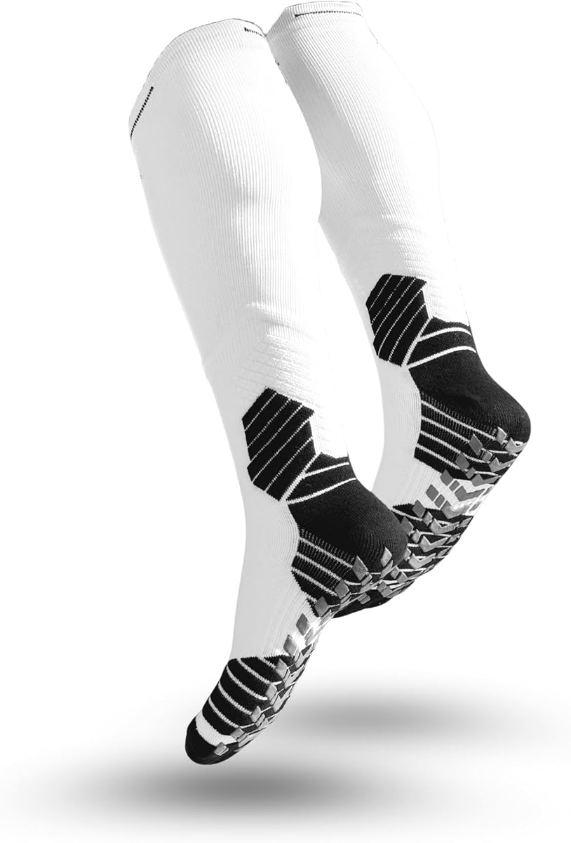 Hockey Skate Socks – Non-Slip Grip Skate Socks for Adult and Youth, Padded
