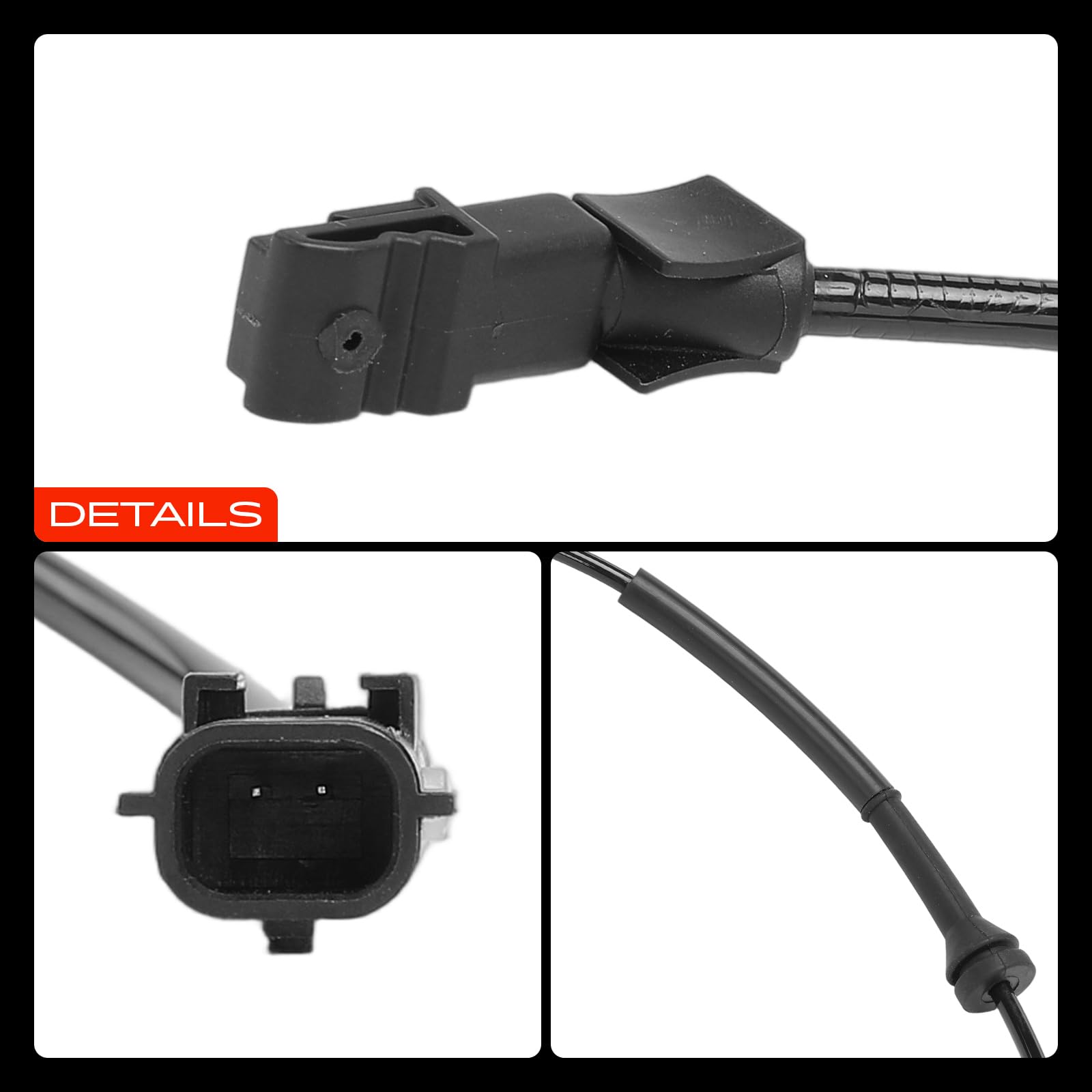 Frankberg 2 capteurs de vitesse ABS pour essieu arrière, 2 broches | 479503523R; Compatible avec: Clio IV BH