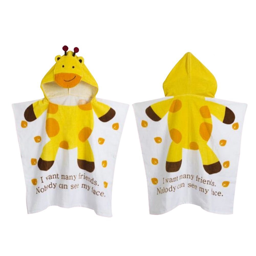 Serviette de bain bébé dinosaure OAMORE pour éviter les frissons du bain