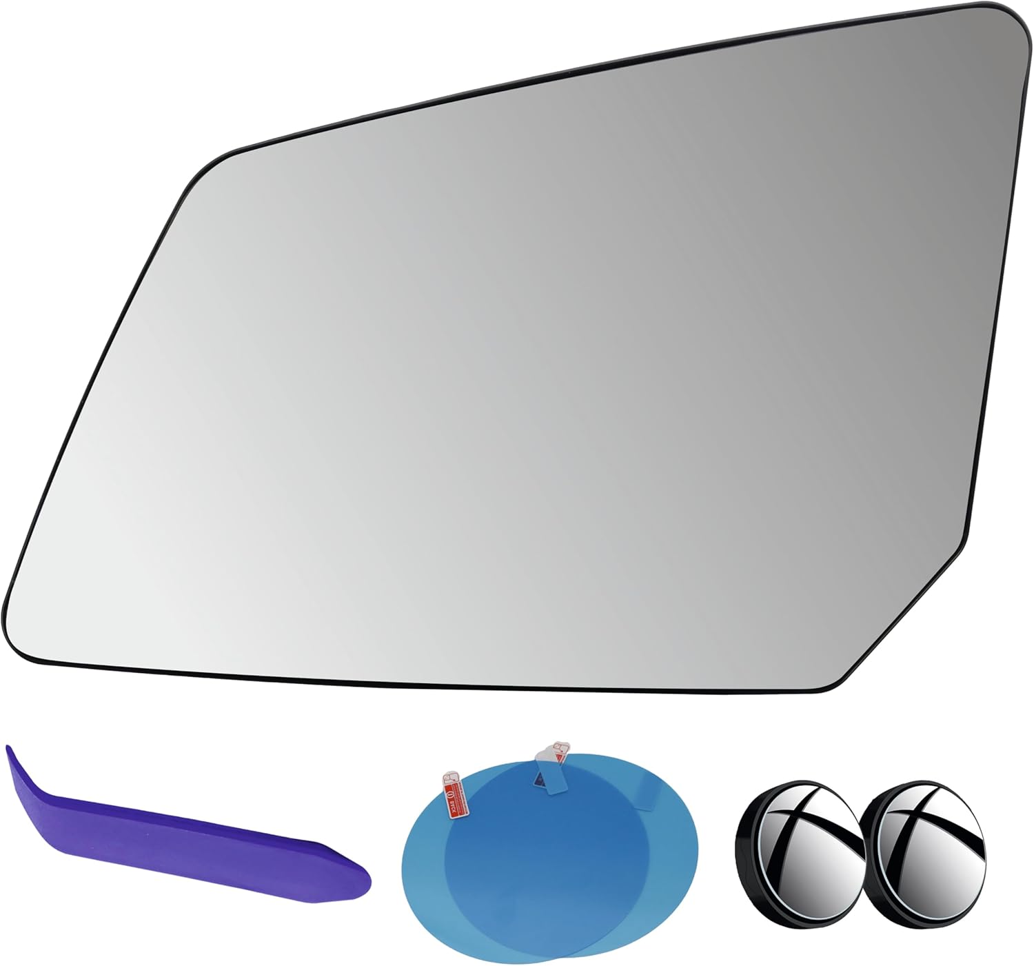 EAP Driver Side Mirror Glass Compatible with GMC Acadia 2007-2016, Chevrolet Traverse 2007-2017, Saturn Outlook 2007-2010, Heated 25990002 15951926 15951927 GM1324119