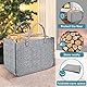2 Stück Filztasche Kaminholztasche aus Filz Kaminholzkorb Filztaschen Einkaufskorb Brennholzkorb Feuerholzkorb für Filzkorb, Shopper, Holz, Zeitungen, Einkaufstasche, Große Faltbarer Tragbare (Grau)
