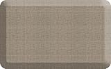 GelPro Anti-Fatigue Designer Comfort Kitchen Floor Mat, 20x32, Trellis Khaki Stain Resistant Surface with 3/4” Thick Ergo-Foam Core for Health and Wellness (Tweed Weathered Tan, 32'L x 20'W x 0.8'Th)