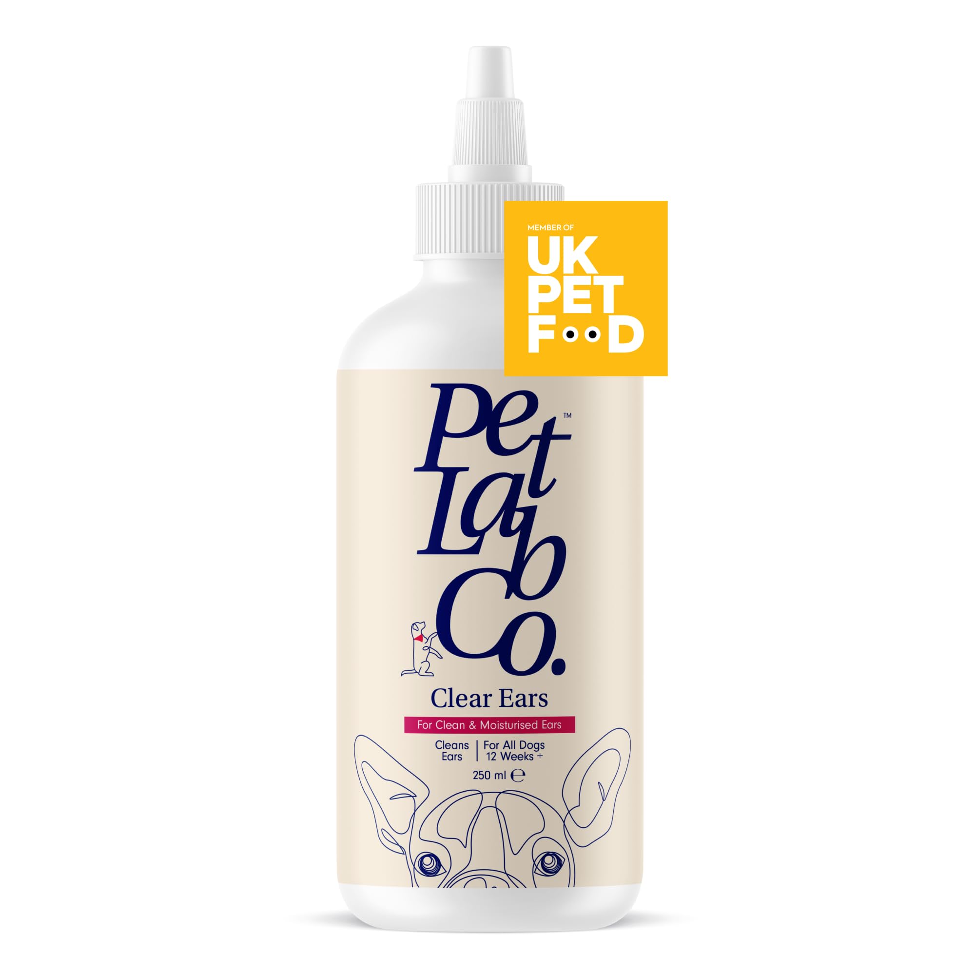 PetLab Co.Clear Ears – Support Healthy Ears In Seconds Daily - Expertly Formulated Dog Ear Cleaner - Designed To Help Support Regular Ear Care, Help Manage Wax or Dirt Build-Up and Support Dry Skin