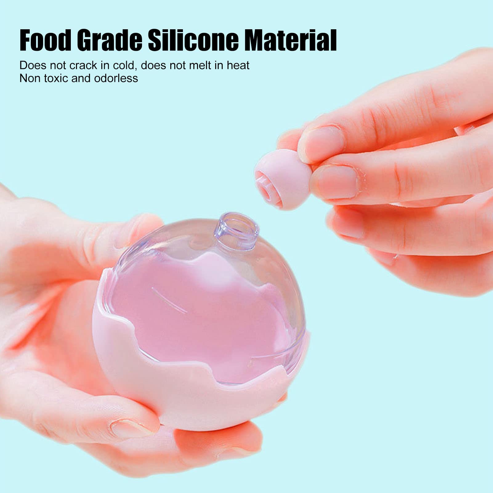 Set Di 6 Palline Di Ghiaccio Finto In PVC Per Bambini - Decorazione Simulazione Alimentare Per Negozi E Feste