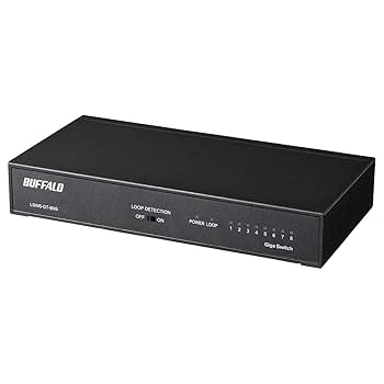 BUFFALO Giga対応 スイッチングHub ブラック LSW4-GT-8NS/BK 2mvetro Amazon | BUFFALO Giga対応 スイッチングHub ブラック LSW4-GT