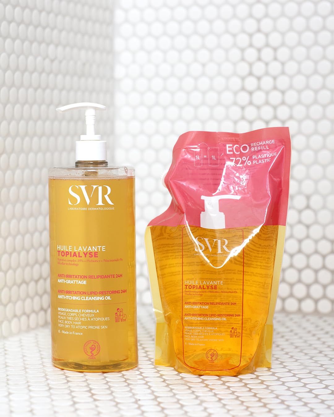 Svr Topialyse Huile Lavante Éco-Recharge , 1 L (Lot De 1)