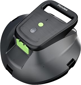 (2026 Upgraded) Pondee X1 Pool Vacuum Robot with 120-Min Runtime, Cordless Pool Cleaner Auto-Parking, 2.5h Fast Charging, for Above Ground & Flat-Bottom inground Pools up to 850 sg.ft, Green