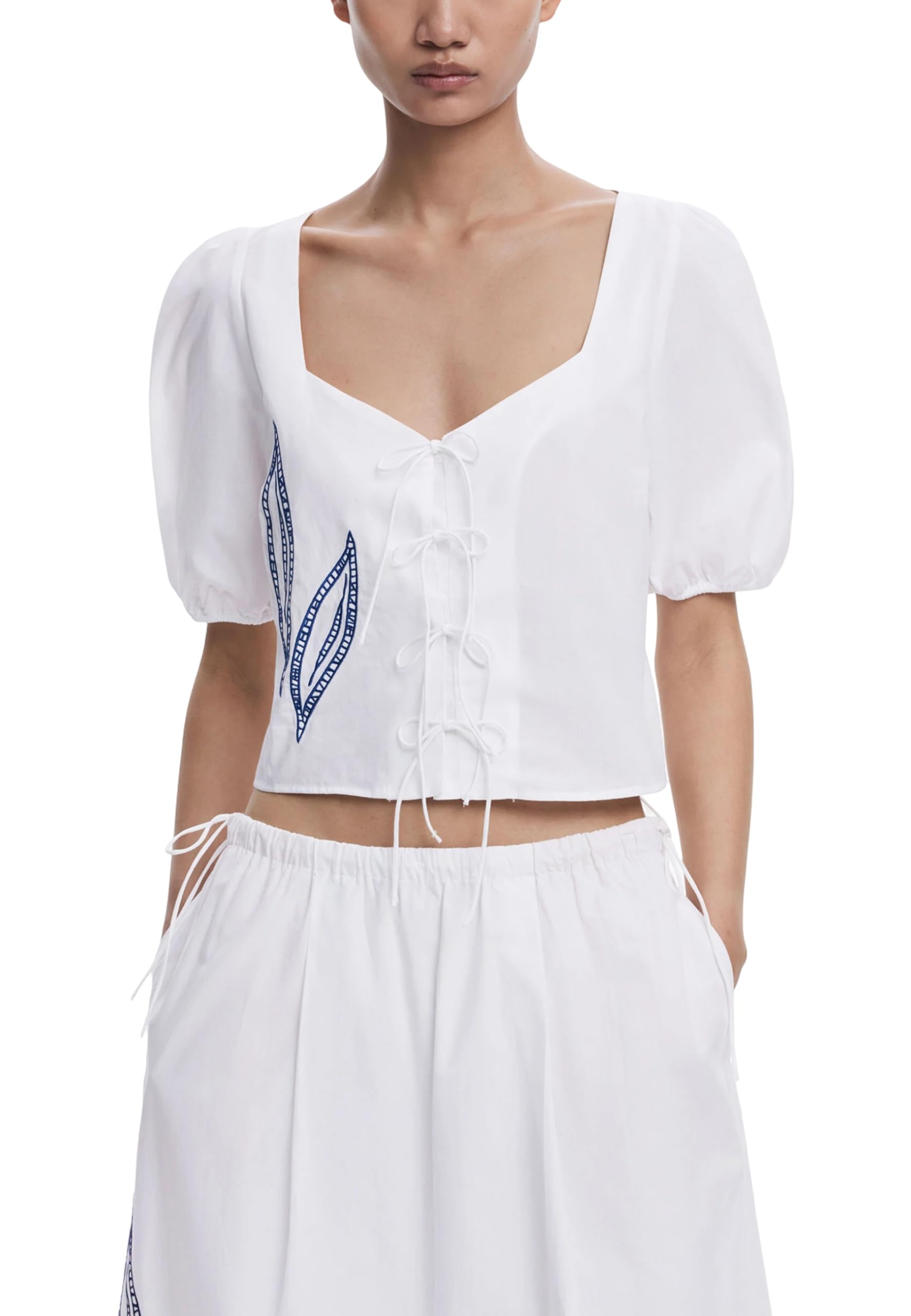 Desigual BLUS_Embro, 1000 White, L, White, L
