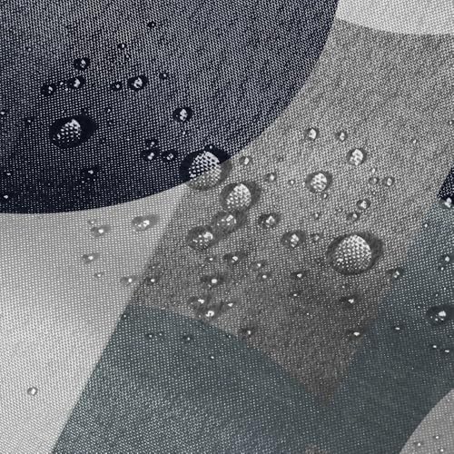 PEDBANRO Navy Blue Shower Curtain Abstract Modern Geometry Mid Century Circles 72x72 in by PEDBANRO - Used condition - Image 5