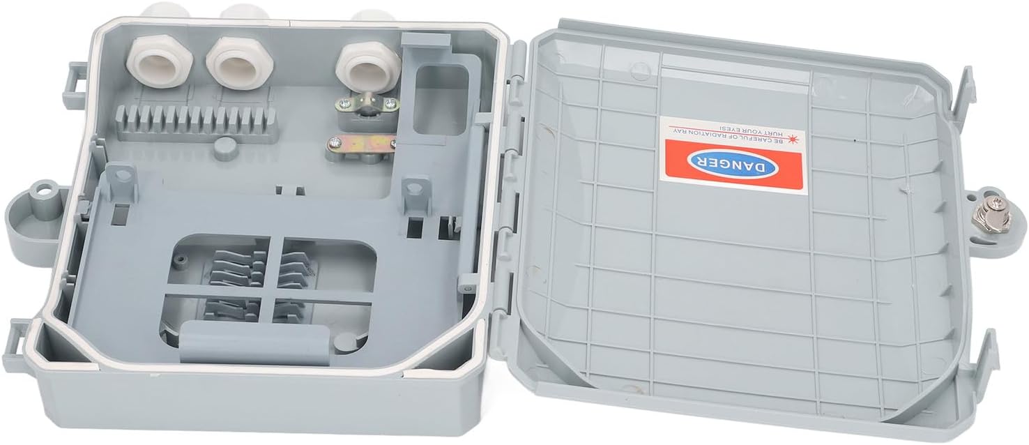 Haofy FTTH Optical Fiber Box Versatile 8 Optical Distribution Box for Indoor Outdoor Easy to Install