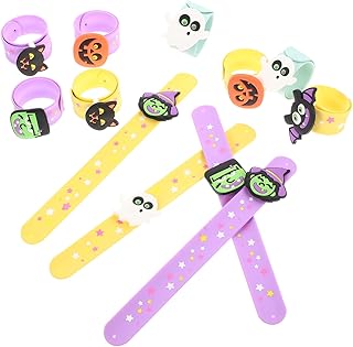 Amosfun Pulseira De Silicone 36 Pçs Para Crianças A Granel Pulseira Infantil De Abóbora Pulseira De Pressão Lembrancinhas De Festa Pulseiras De Halloween Pulseira De Pulso Infantil