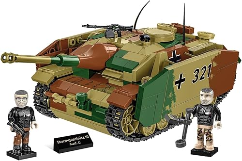 COBI Colección Histórica Segunda Guerra Mundial Sturmgeschutz III Ausf. G (2-en-1) Tank Hunter Team - Edición ejecutiva