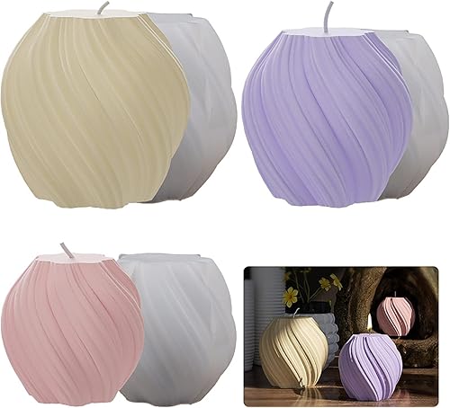 Molde de vela ondulada, molde de vela en espiral, molde de vela cilíndrica, molde de resina, molde de arcilla, molde de fundición de resina para