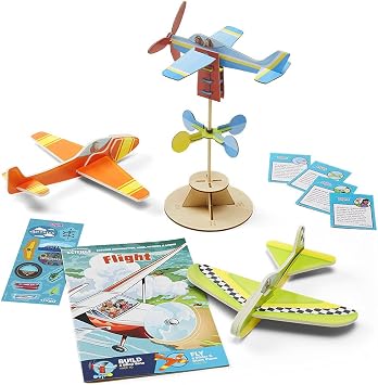 Little Passports Create + Play: Flight | Foam Glider Airplane Kit for Kids | Model Plane Toys & Activities | Mini Airplanes & Gliders | Gifts for Ages 5-8