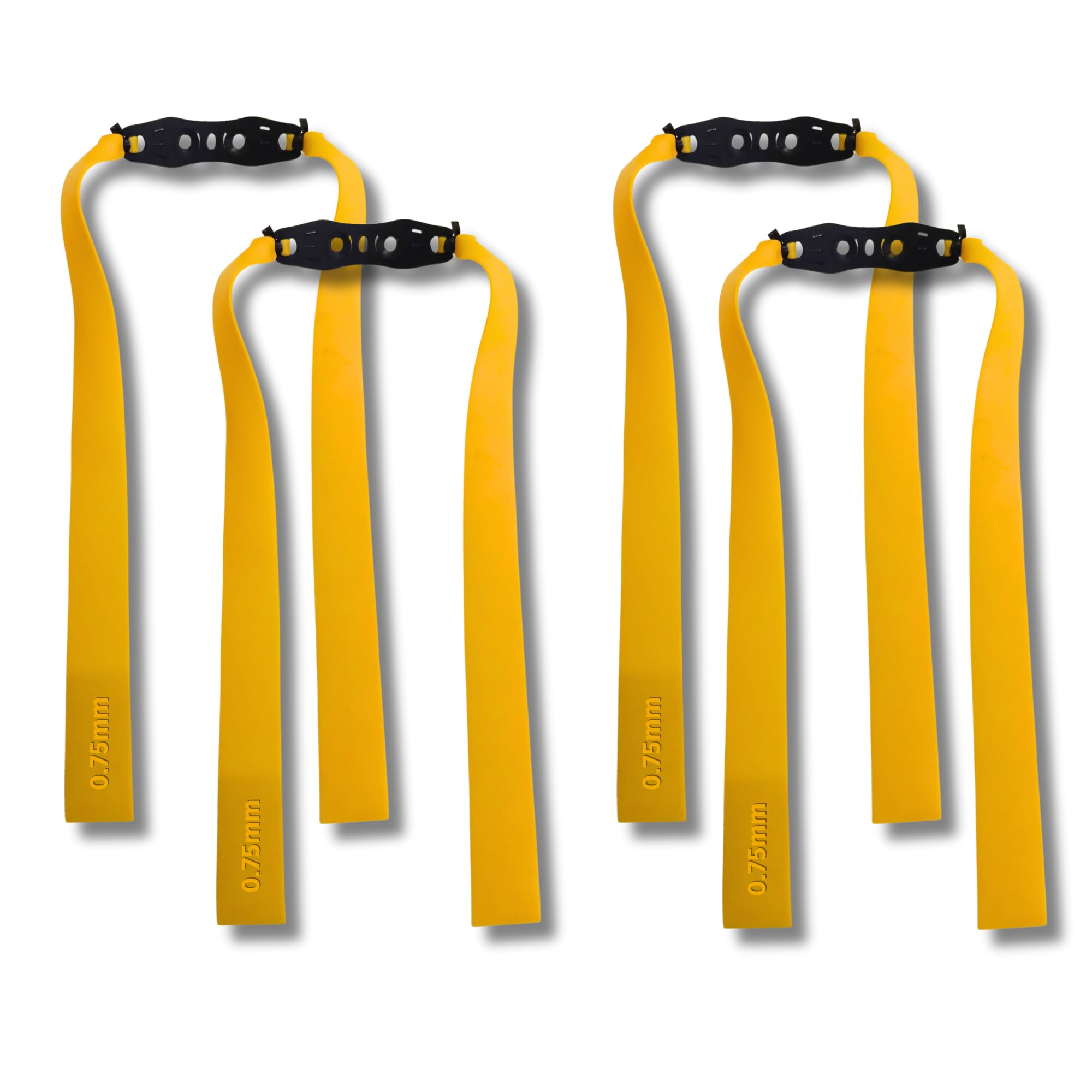 Pack of 4 Strong & Flexible Gulel Replacement Flat Bands 20CM Length-image-48