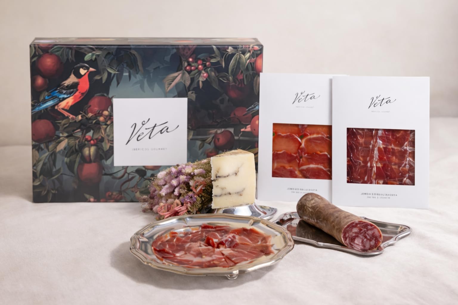 Pack Gourmet Veta – Caja premium de productos para regalo - Ibéricos y queso con trufa negra