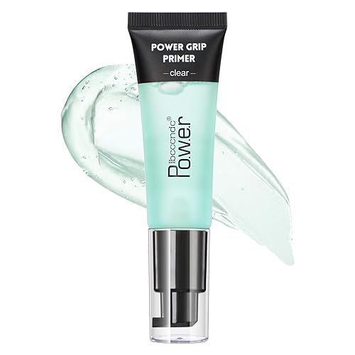 Base Power Grip, base facial hidratante a base de gel e imprimación de maquillaje para una piel suave y maquillaje de larga duración, rellena poros