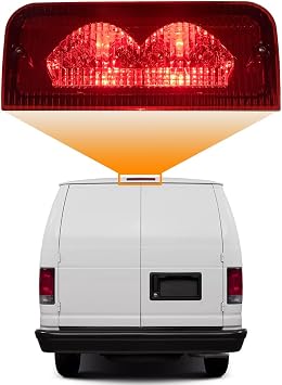 Third Brake Light Compatible with Ford E150 E250 E350 E450 E550 1992-2022