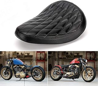 Solo-Sattel für Bobber/Sportster/Custom mit Federn/Halterungsset