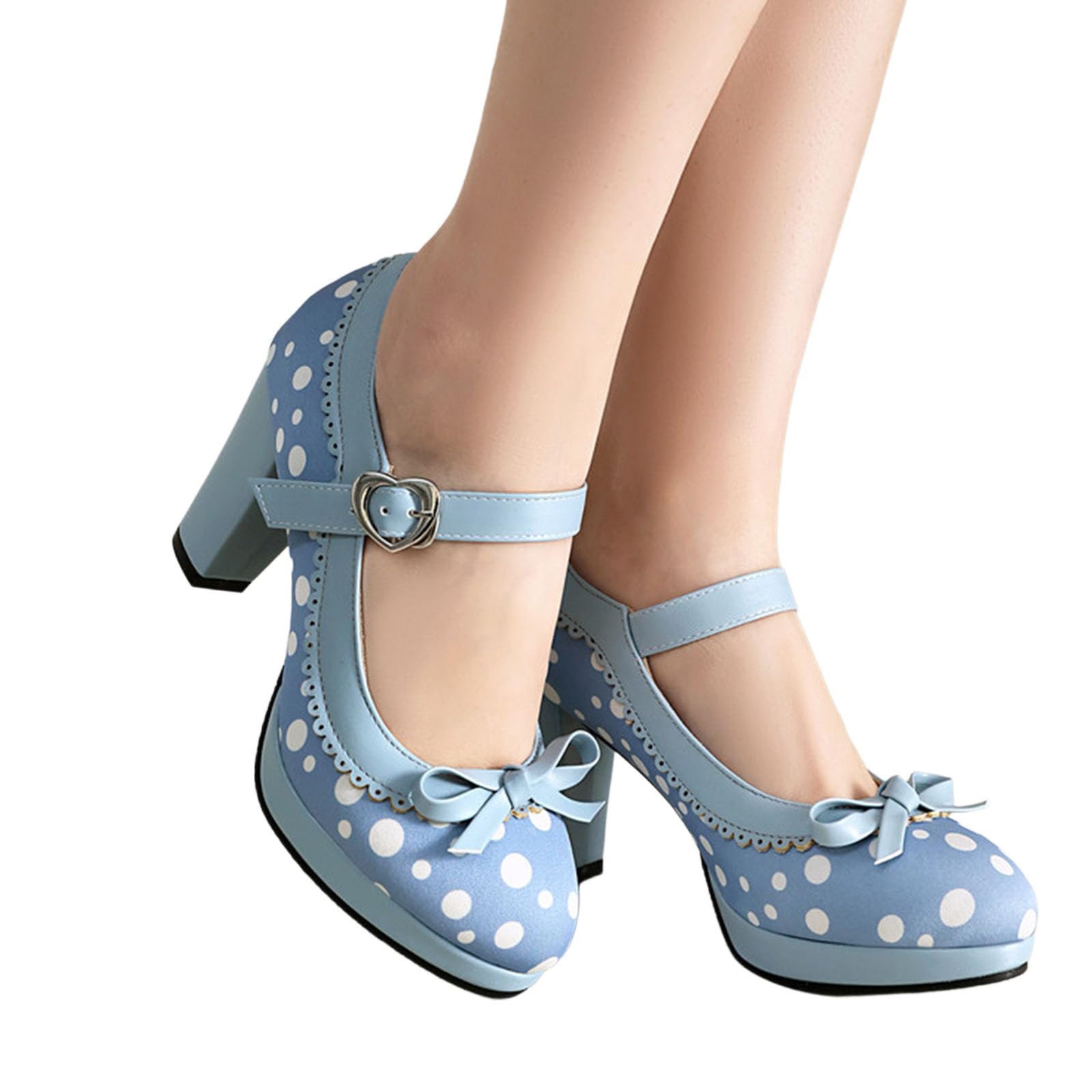 Traditionelle Damen mit Blockabsatz Elegante Tanzschuhe mit Schnalle Klobige Brautschuhe Ballerinas für Hochzeit Party Abendmode