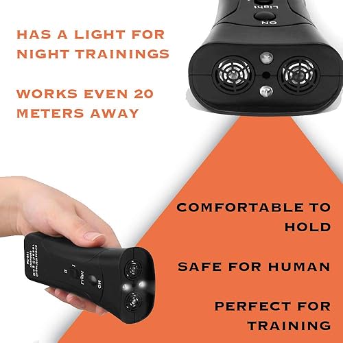 Miniatura 5 de BELMAKS Dispositivo ultrasónico de control de ladridos para perros, dispositivos ultrasónicos de 50 pies para detener los ladridos de perro con 3