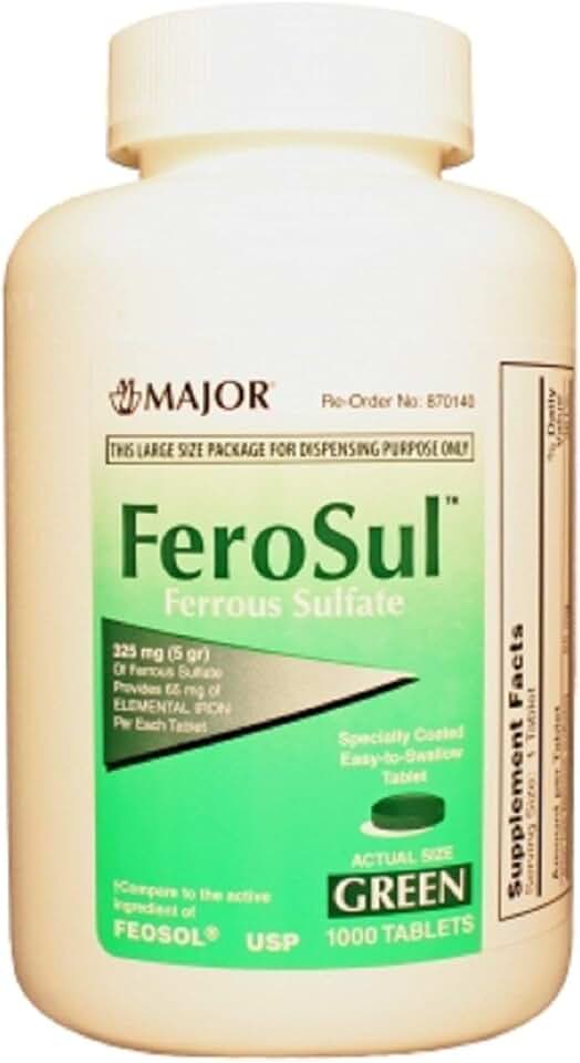 ferrous sulfate 325mg slow release