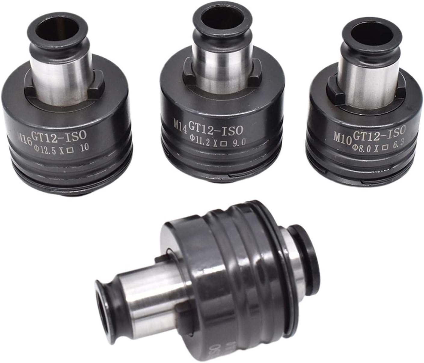 Tapping Collets 1pcs GT12 M2-M16 Overload Protection ISO JIS Standard Tapping Chuck Anti-Breakage tap Chuck Suitable for CNC Machine Tools Lathe(ISO Standard,GT12-M8)