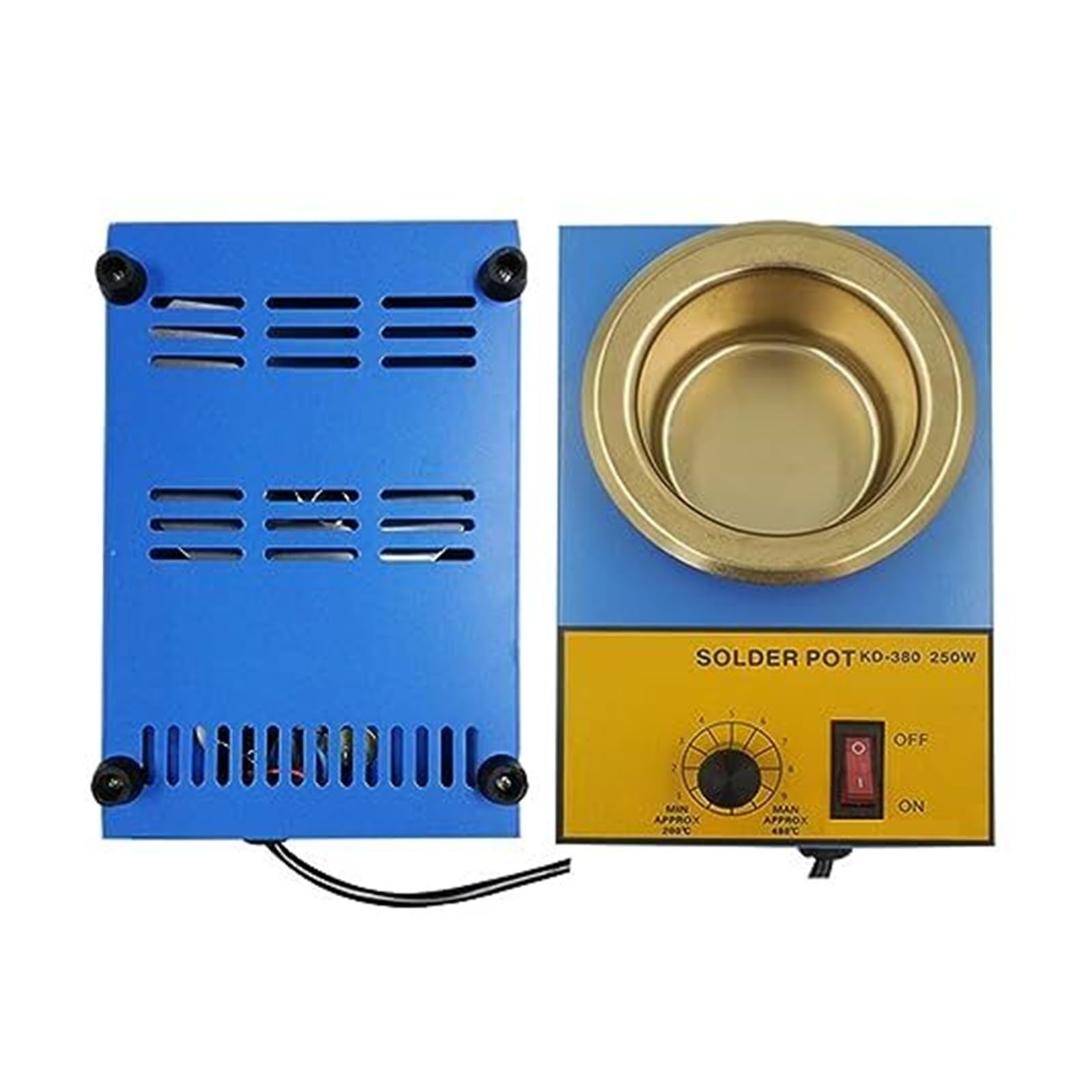 Tygiel lutowniczy, piec do topienia cyny o regulowanej temperaturze 150 W i 300 spawania lutowania (300 W)(250W)